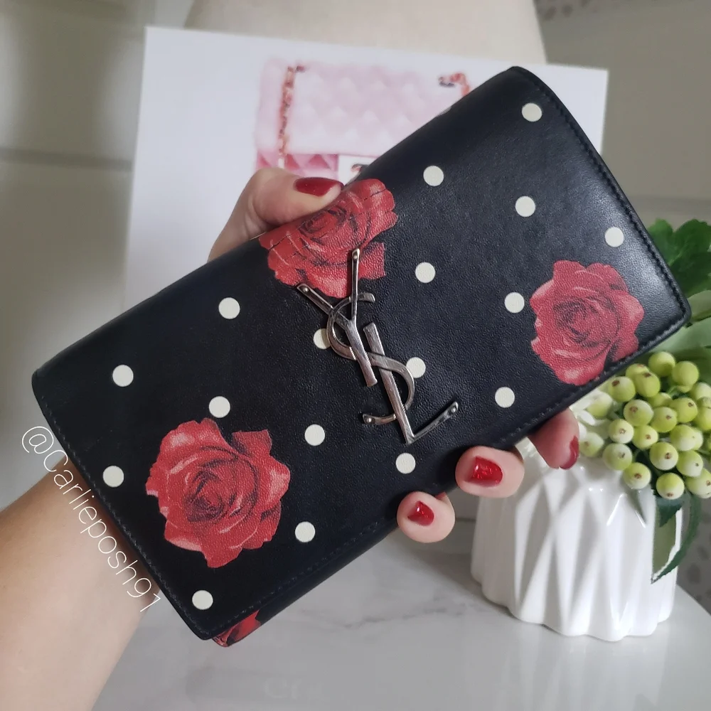 *SOLD* Authentic Pre-owned Yves Saint Laurent Flap Long Wallet - Picture 1 of 14